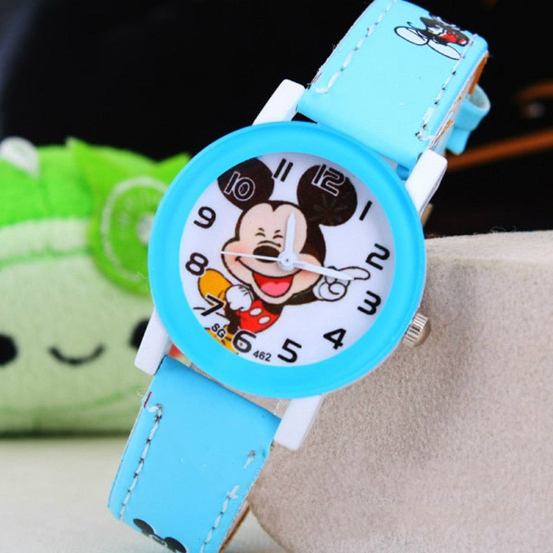 2021 Kids Mickey Mouse Watch leather strap / FREE Shipping
