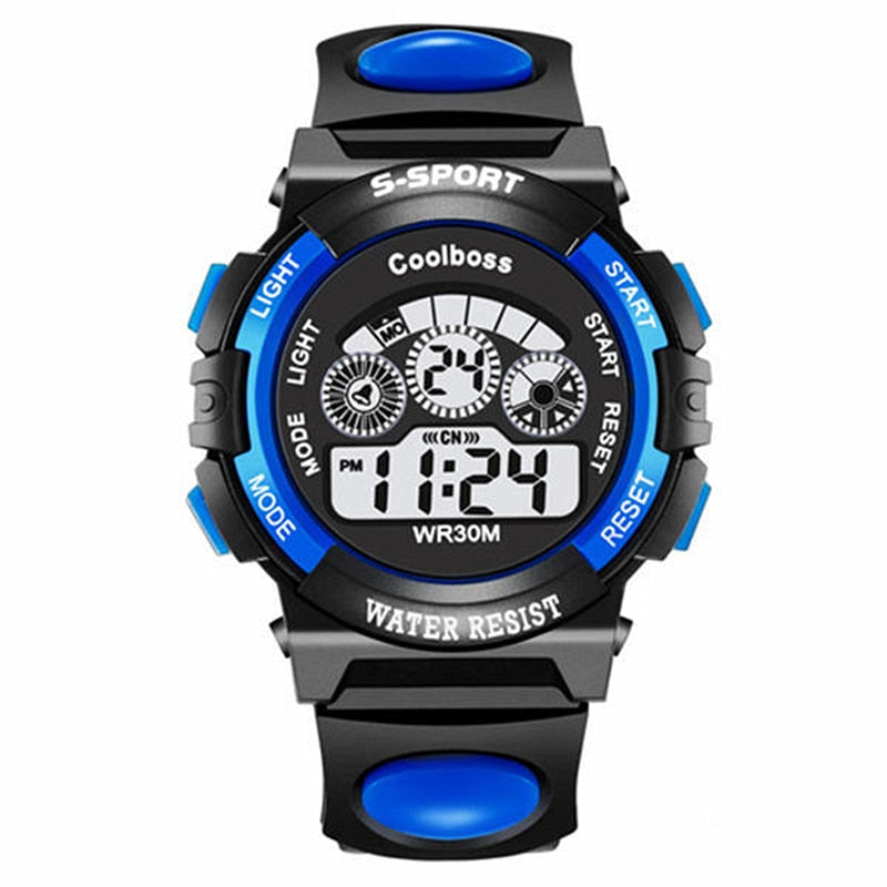 Children Watch Sport Kids Watches Silicone Strap Waterproof LED Digital