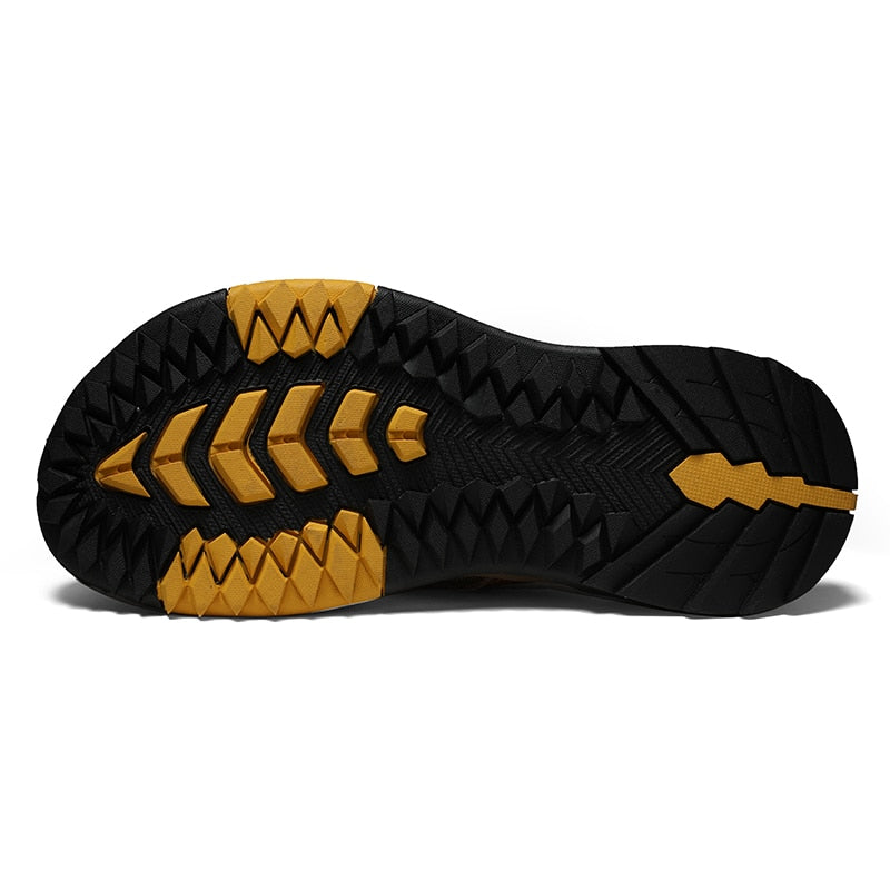 Genuine Cow Leather Men Sandals / Flip Flops massage design anti-slip / FREE-Shipping
