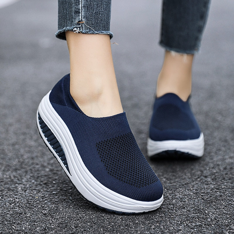 Atikota Orthopedic Platform Sneakers for Women Mesh Flat and comfortable / FREE Shipping