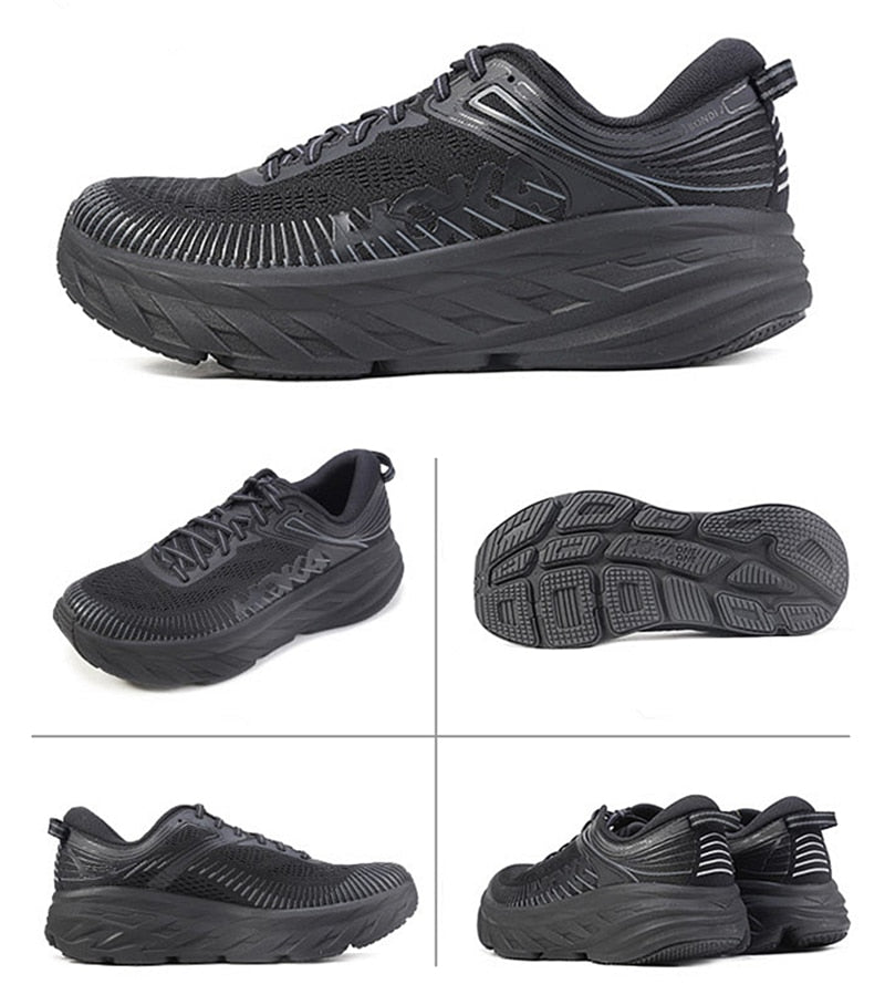 HOKA Bondi 7 Women / Men Air  Mesh Cushion Jogging shoes comfortable/FREE Shipping