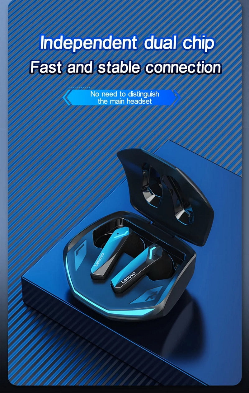 New Lenovo GM2 Pro Bluetooth 5.3 Earphones Gaming Wireless Headphones / FREE Shipping
