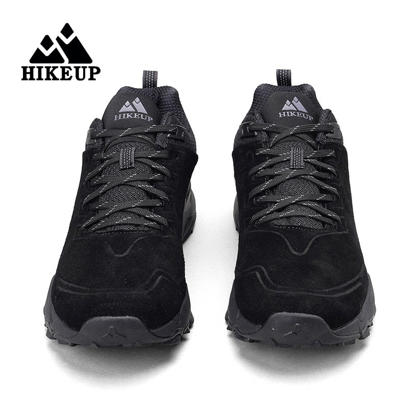 HIKEUP Leather Hiking Shoes for Men great for Outdoors orthopedic cushion sole/ FREE Shipping 15 days