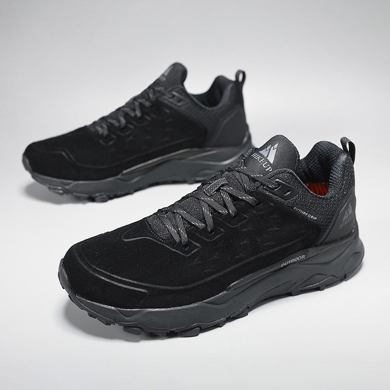 HIKEUP Leather Hiking Shoes for Men great for Outdoors orthopedic cushion sole/ FREE Shipping 15 days
