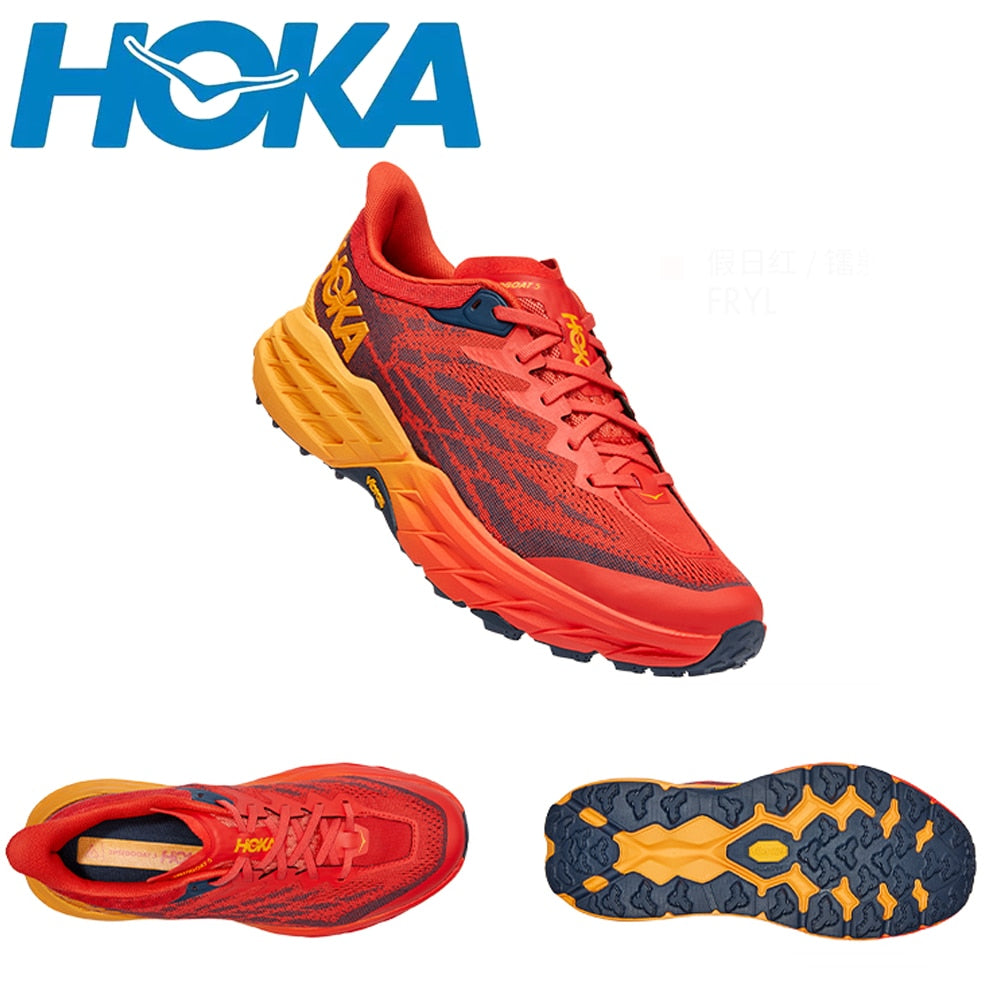 HOKA SPEEDGOAT 5 Men's Running Shoes Outdoor Trail Non-slip or Hiking / FREE Shipping