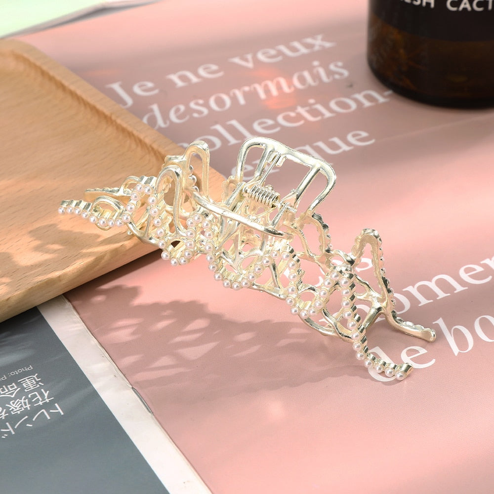 AWAYTR custom Rhinestone Metal Hair Claw Crab Clip / Free Shipping