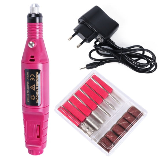 Professional Nail Drill Electric Manicure Machine Milling Cutter Set/ Buy 3 get 1 FREE / Enter CODE 19A1PK9F39VK / FREE Shipping