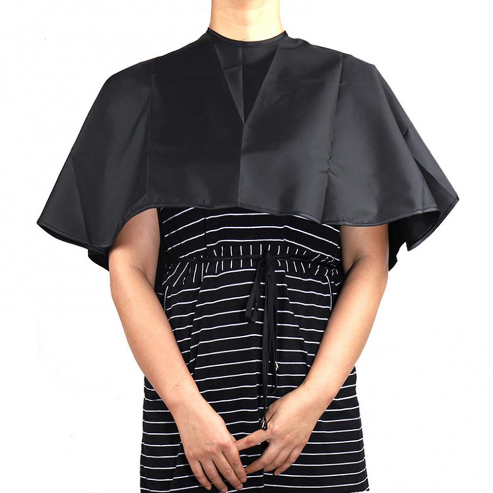 Waterproof Hair Coloring Cape /  Black Shawl for Salon - Barbershop  Hairdressing Apron  / FREE Shipping