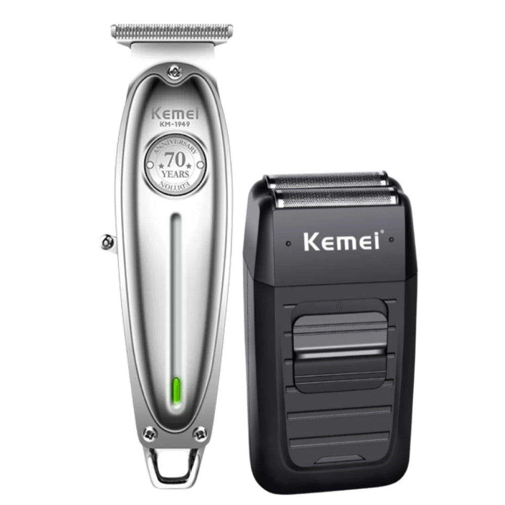 Kemei Professional  Mombo Kit  KM-1986, KM-1949, KM-1102  3-piece Combo set USB Charger / Trimmer, Cutter, electric shaver for men /  FREE Shipping