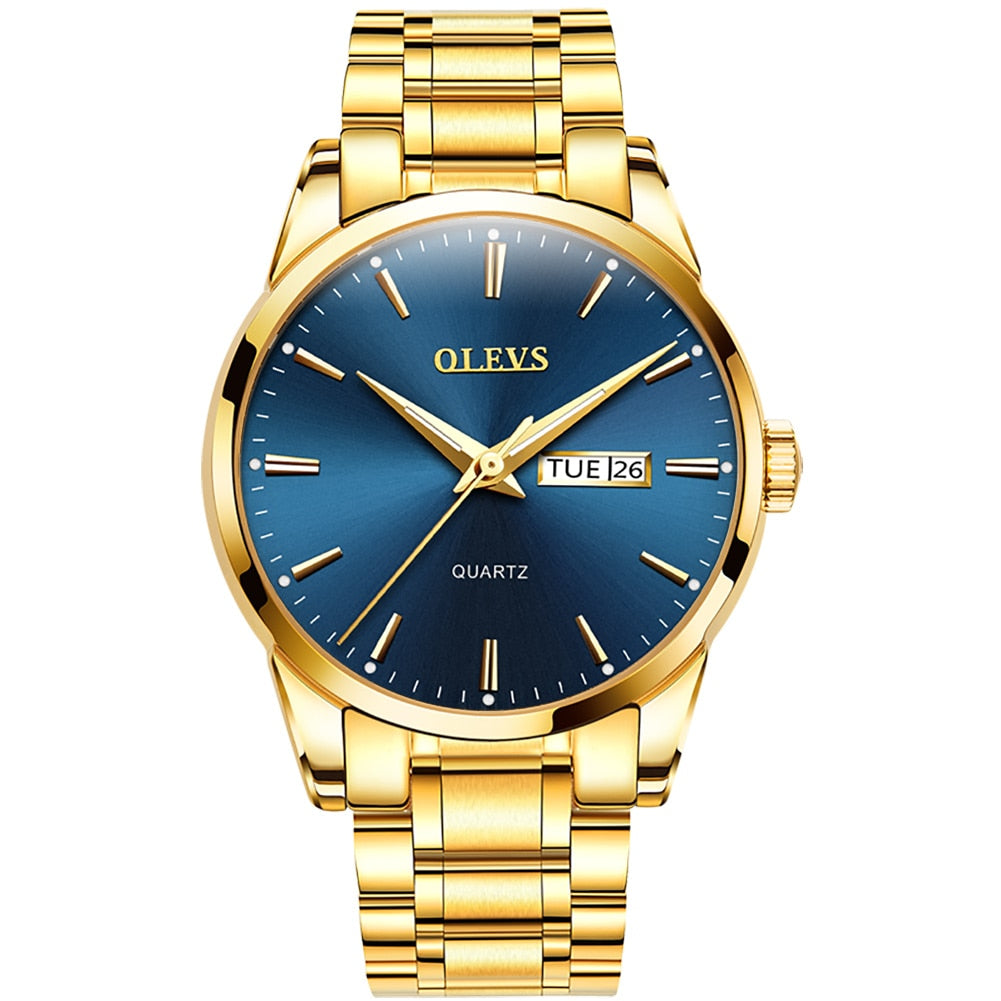 OLEVS Luxury business watch for Men /  enter discount code K0B074XFDPD6 Buy 1 get 1 FREE / FREE Shipping