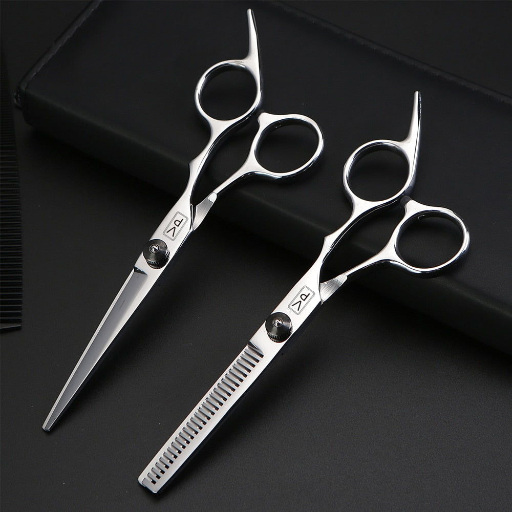 Professional Japan 440c 6 Inch Hair Scissors Set /  Cutting Shears / Thinning Barber Scissors Set / Barber Hairdressing Scissors  / FREE Shipping