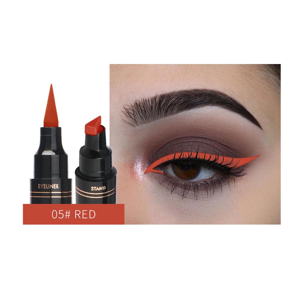 QIBEST multi-color  Eyeliner  Pen Waterproof Fast Dry Double-ended / FREE shipping