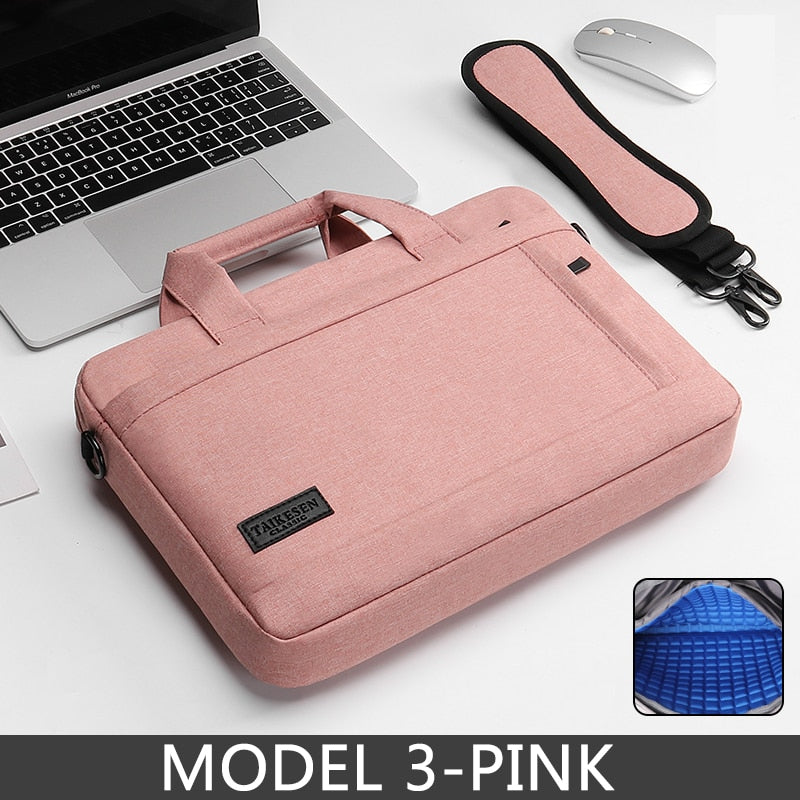Laptop Bag Sleeve Case Protective Shoulder Carrying Case For pro 13 14 15.6 17 inch Macbook / FREE Shipping