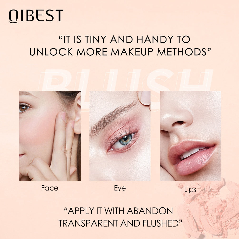 QIBEST Blush 8 Colors Face Cosmetic Shadow Blush Palette / FREE Shipping