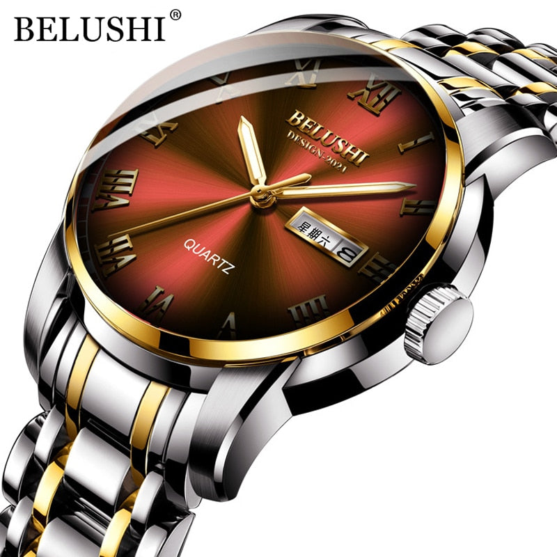BELUSHI Top Brand Luxury Men's Watch, Luminous/ FREE Shipping - tracking available