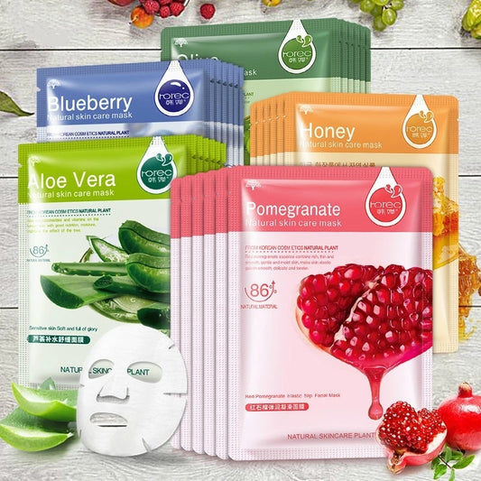 Skin Care Natural Fruit Plant Facial Mask Moisturizing / Oil-Control - Fruit Face Mask  / FREE shipping