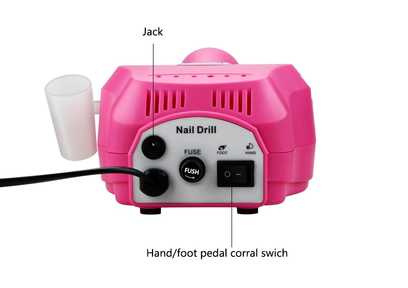 Electric Nail Drill Machine 35000/20000 RPM -Filing Sets for Manicure/ FREE Shipping