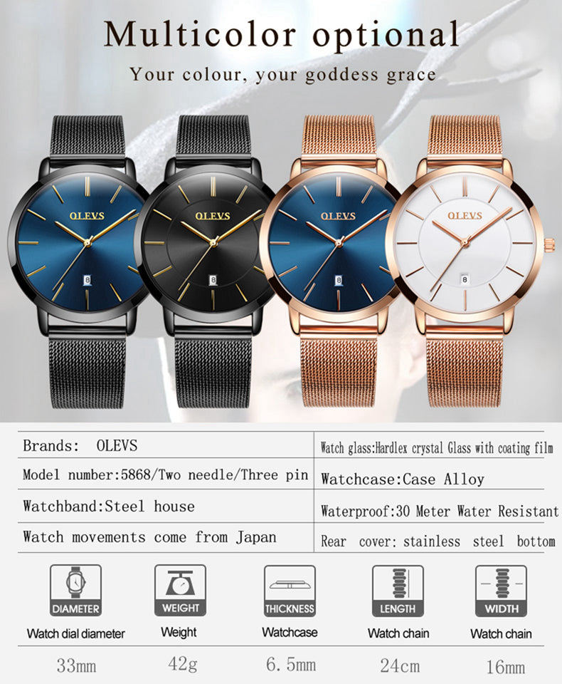 OLEVS beautiful Rose gold Wrist Watch for Women,  enter discount  code 40WG608Z0TYR  Buy 1 get 1 FREE / FREE Shipping