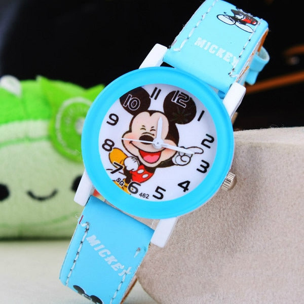 2021  Kids Mickey Mouse Watch leather strap / FREE Shipping