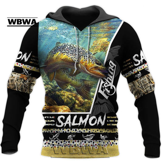 Fishing Hoodies for Women/Men of Salmon/ Bass/ Mahi and fish images / FREE shipping
