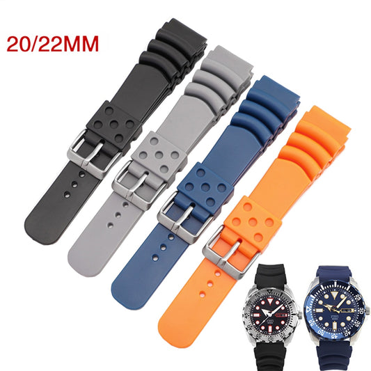 20mm 22mm 24mm Diving Watch Straps for Seiko or Casio  / FREE Shipping