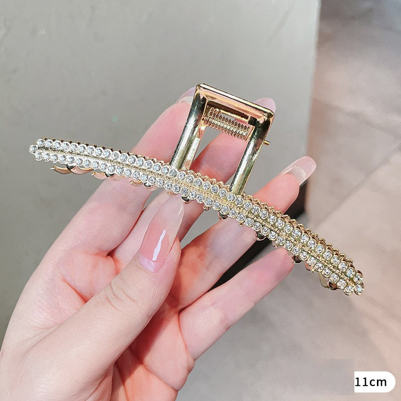 AWAYTR custom Rhinestone Metal Hair Claw Crab Clip / Free Shipping