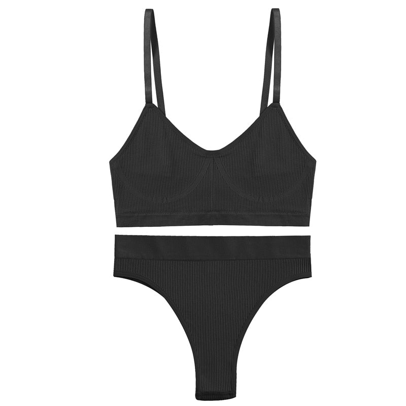 Ladies  Bra Set Sexy Lingerie Female panties /  Bra Tops stretchable  / enter Discount Code  WGA1H5VR01SA   Buy 5  get 1 FREE  /  FREE Shipping