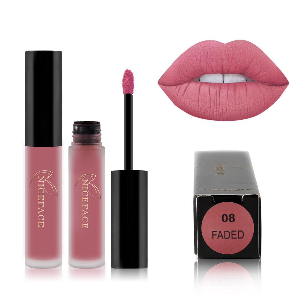 Best Lip Gloss/ Lipstick 25 Colors Waterproof Matte Lip Gloss Liquid / Buy 6 get 1 FREE / Enter Code 1G3G7SQNGXFP /  FREE Shipping