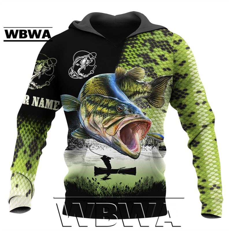 Fishing Hoodies for Women/Men of Salmon/ Bass/ Mahi and fish images / FREE shipping