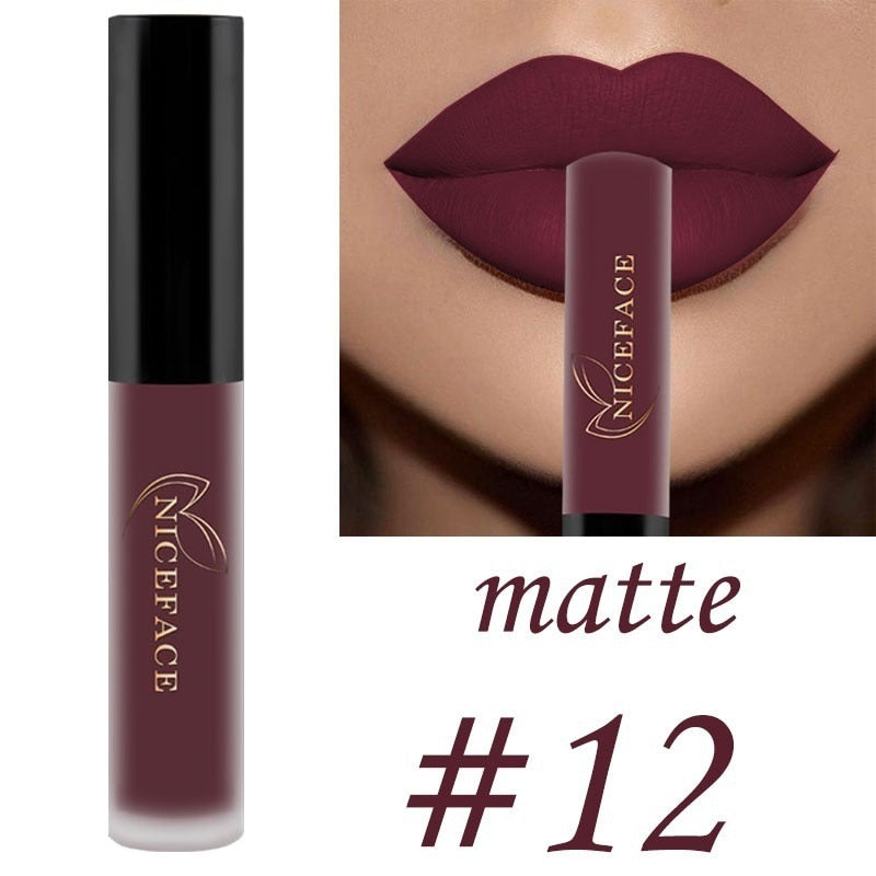 Best Lip Gloss/ Lipstick 25 Colors Waterproof Matte Lip Gloss Liquid / Buy 6 get 1 FREE / Enter Code 1G3G7SQNGXFP /  FREE Shipping