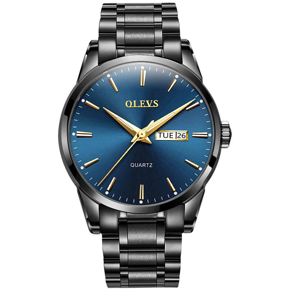 OLEVS Luxury business watch for Men /  enter discount code K0B074XFDPD6 Buy 1 get 1 FREE / FREE Shipping