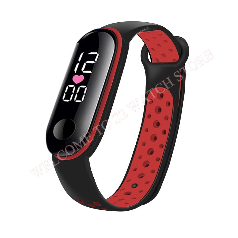 Fashion Sports Watch For Children girls/boys Waterproof Led Digital Watch Ultra-light Silicone Strap Teen Boys Girls WristWatch Unisex