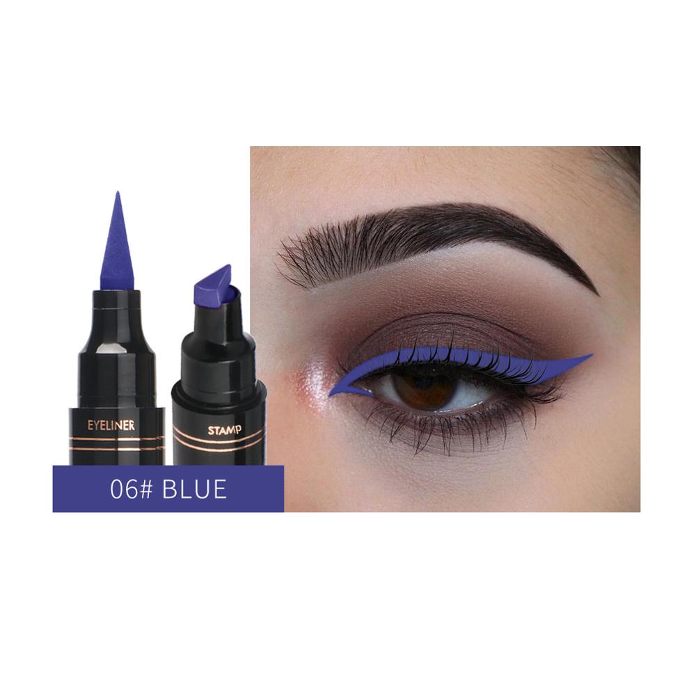 QIBEST multi-color  Eyeliner  Pen Waterproof Fast Dry Double-ended / FREE shipping