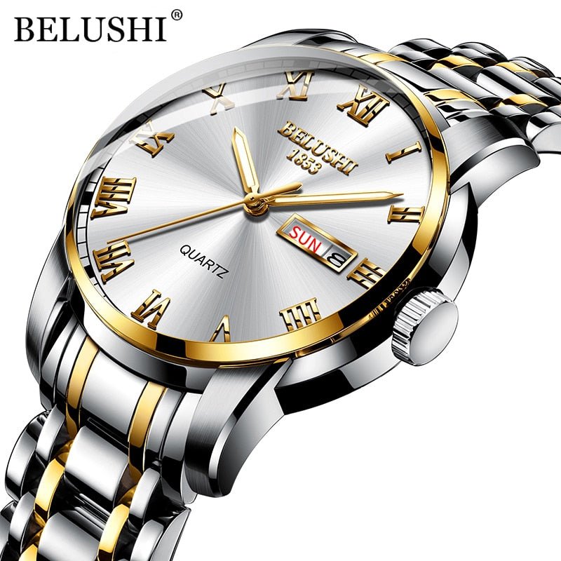 BELUSHI Top Brand Luxury Men's Watch, Luminous/ FREE Shipping - tracking available