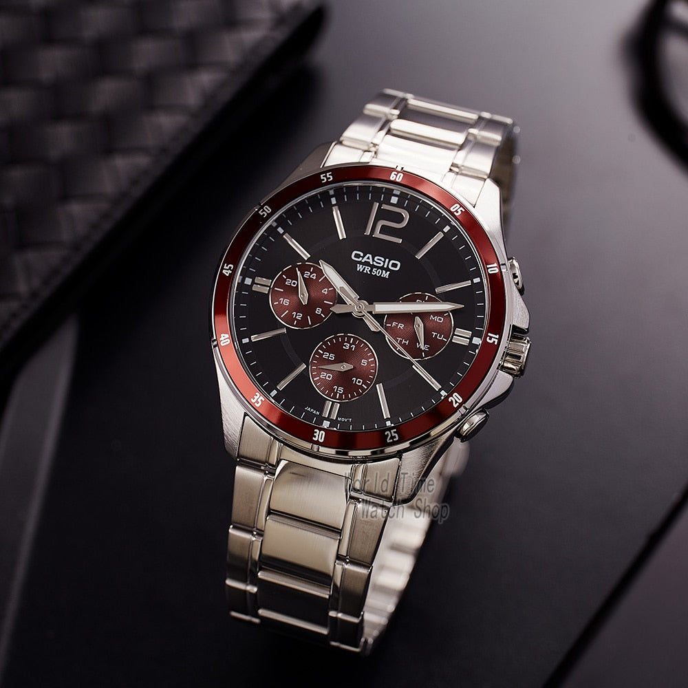 Men's Casio Luxury wrist watch Top brand luxury 50m Waterproof / FREE Shipping