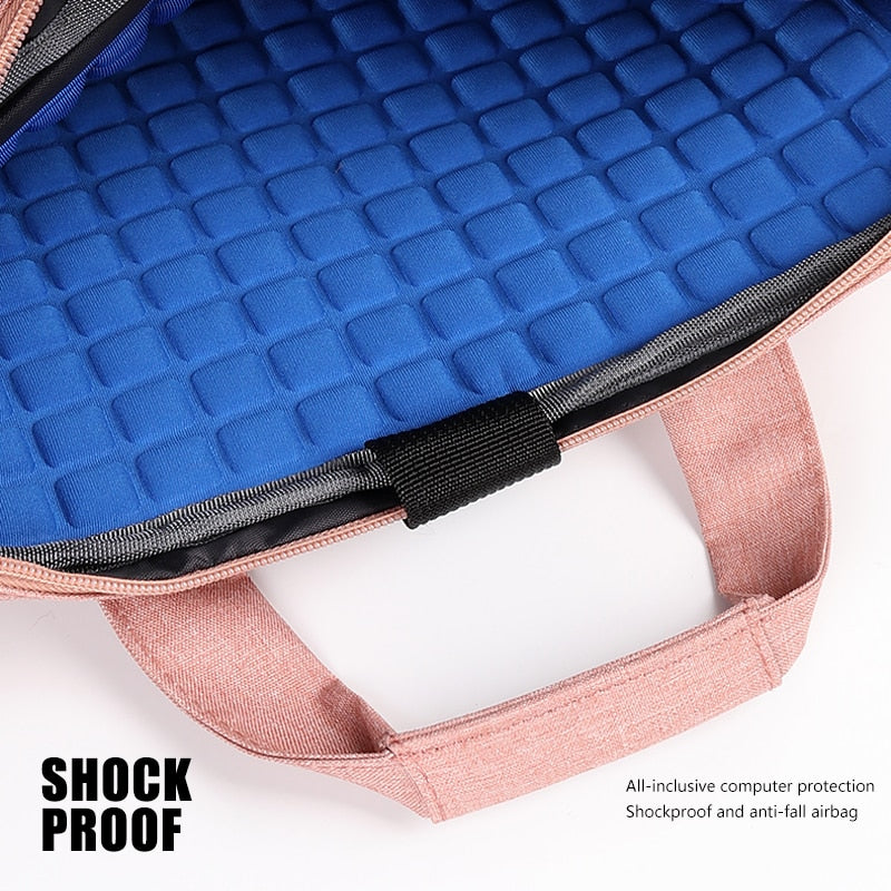 Laptop Bag Sleeve Case Protective Shoulder Carrying Case For pro 13 14 15.6 17 inch Macbook / FREE Shipping