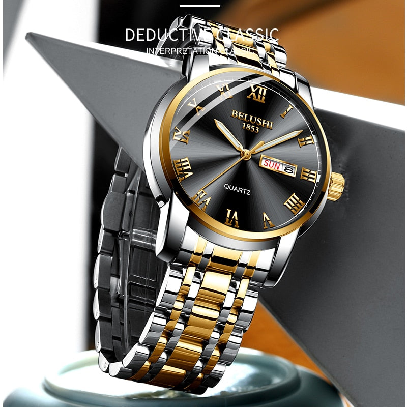 BELUSHI Top Brand Luxury Men's Watch, Luminous/ FREE Shipping - tracking available