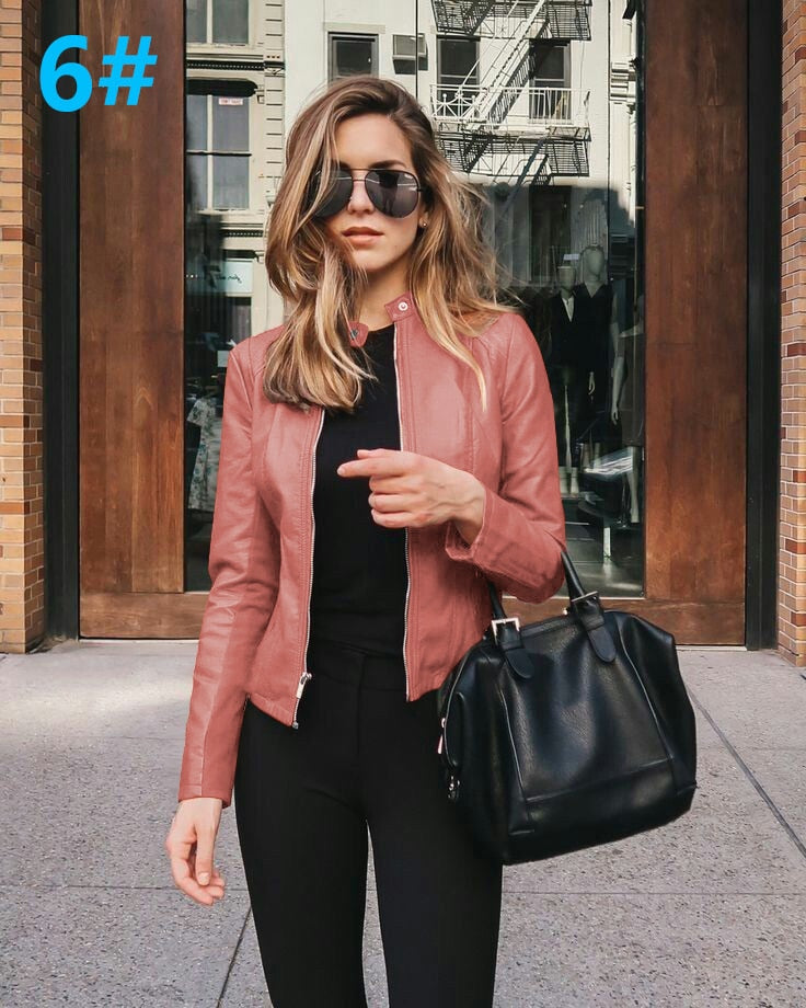 Ladies  leather Jacket comfortable lining / BUY  3 get  1  FREE enter Discount Code BWX1SKG5BYMV /  FREE Shipping - tracking available