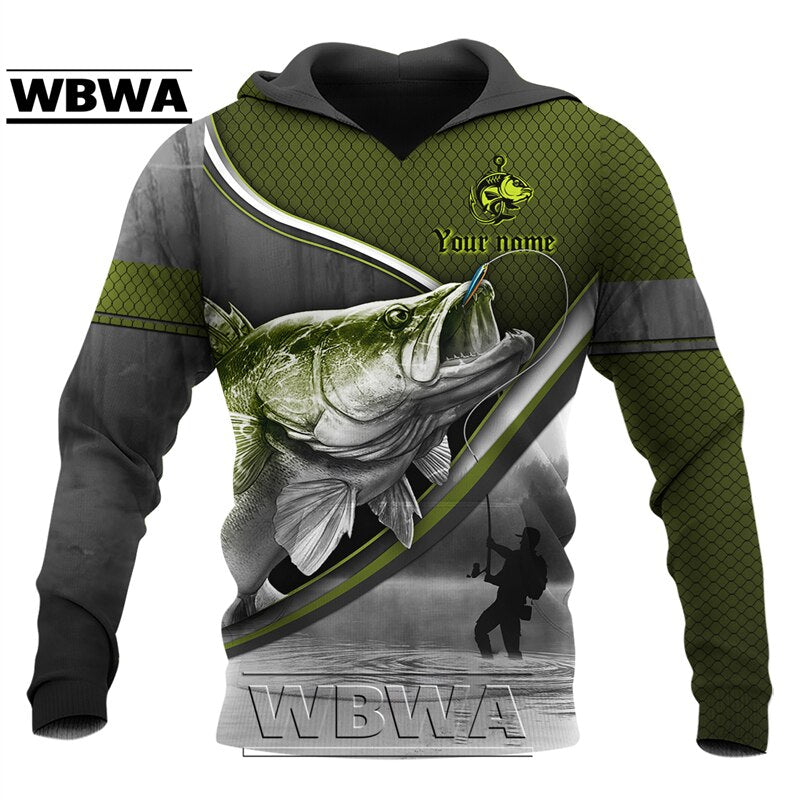 Fishing Hoodies for Women/Men of Salmon/ Bass/ Mahi and fish images / FREE shipping