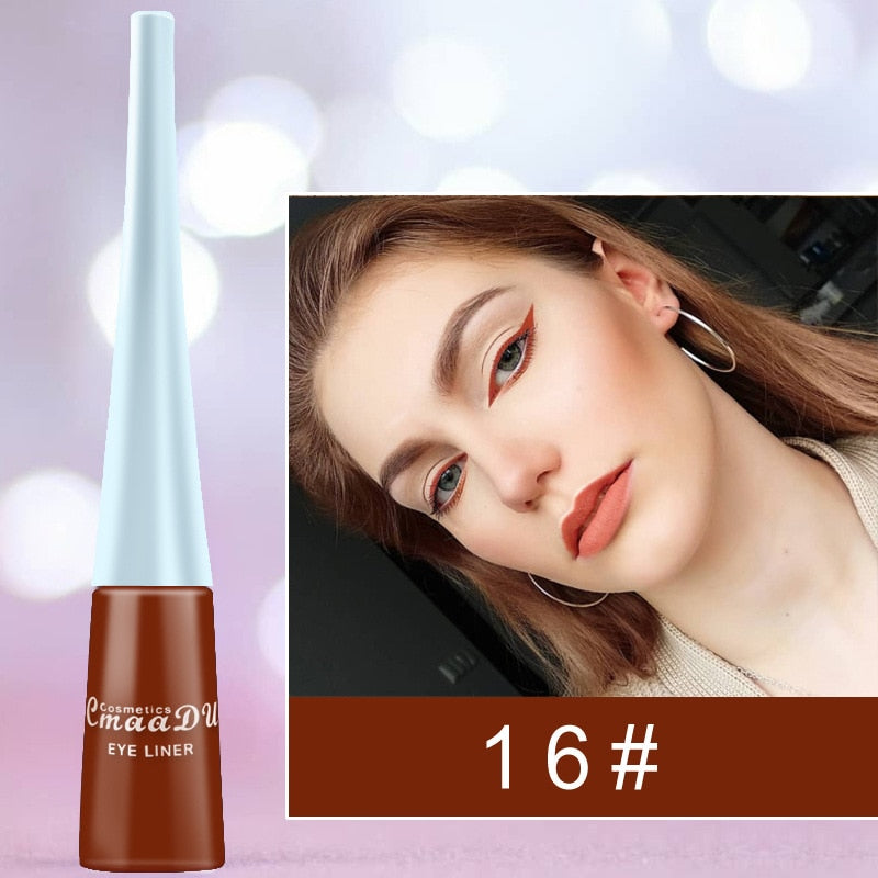 Cmaadu Cosmetics Colorful Liquid Eyeliner Waterproof  Eyeliner Gel / Buy 6 get 1 FREE / Enter Code NND4EY0NDCRE / FREE Shipping