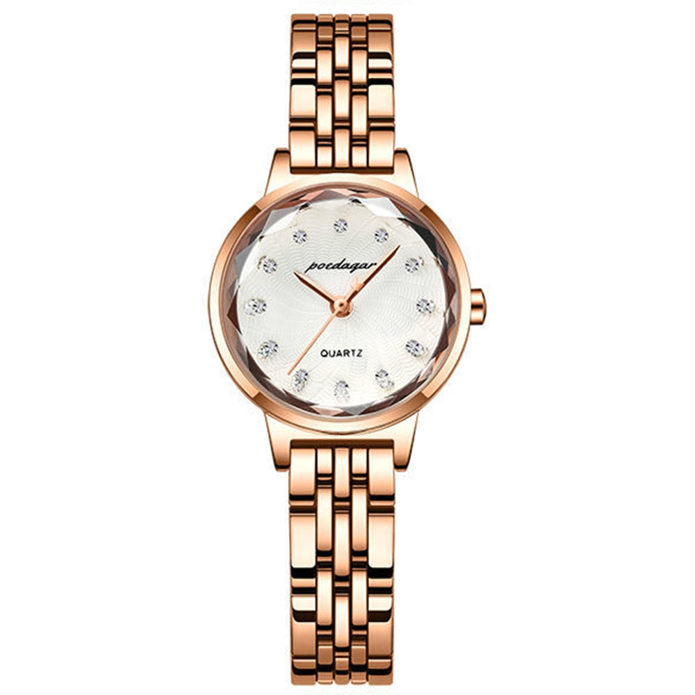 POEDAGAR Elegant  Ladies Quartz Watch  / Rose Gold Stainless Steel /  Waterproof , enter Discount Code QRX0YP9S16Q6  Buy 1 get 1 FREE / FREE Shipping