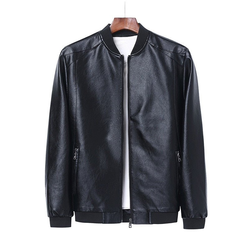Men's Leather Jacket great for  Motorcycle or Casual wear   / FREE Shipping - tracking available