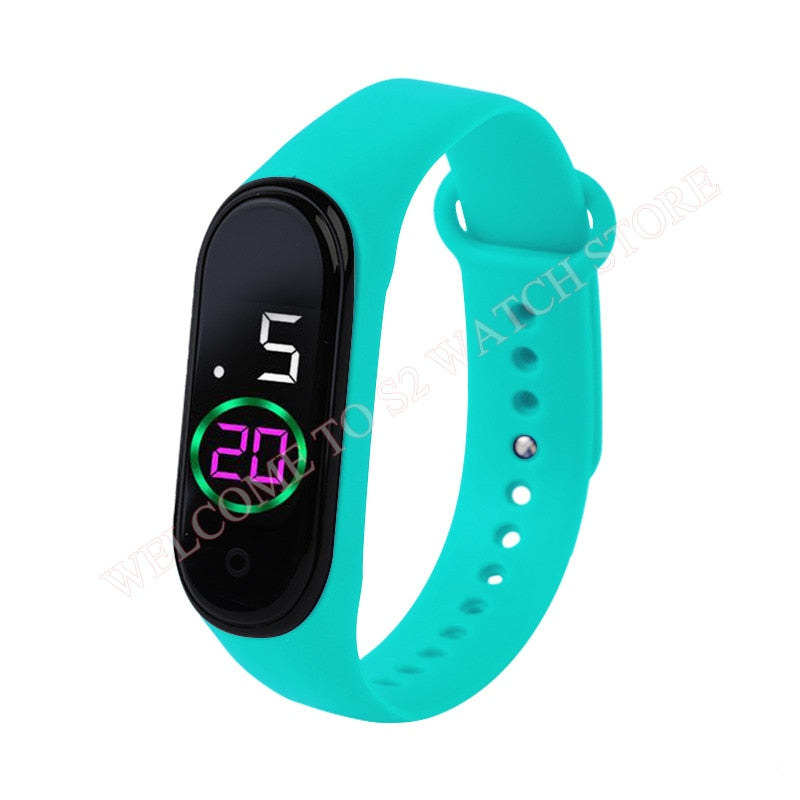 Fashion Sports Watch For Children girls/boys Waterproof Led Digital Watch Ultra-light Silicone Strap Teen Boys Girls WristWatch Unisex