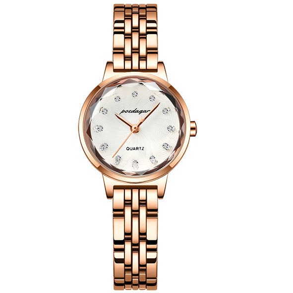 POEDAGAR Elegant  Ladies Quartz Watch  / Rose Gold Stainless Steel /  Waterproof , enter Discount Code QRX0YP9S16Q6  Buy 1 get 1 FREE / FREE Shipping
