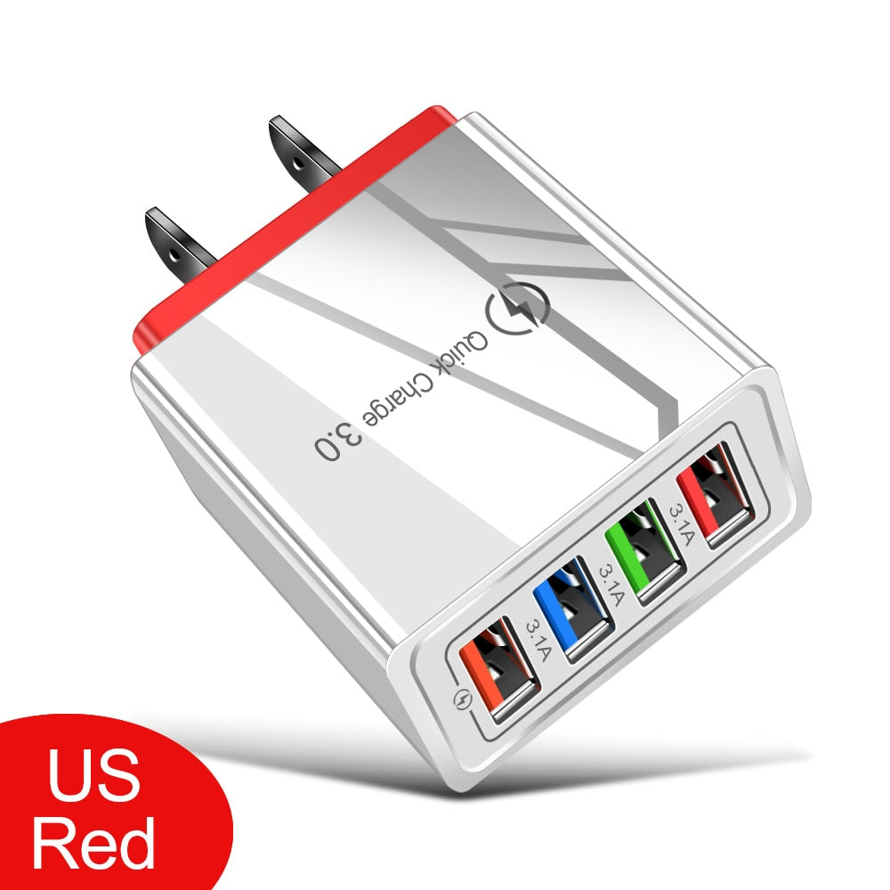 USB QC Wall Plug Quick Charger 3.0 For iPhone 12 Pro-Max Tablet / Buy 25 get 10 FREE / Enter Code  5M6TST0TF4FN /  Shipping