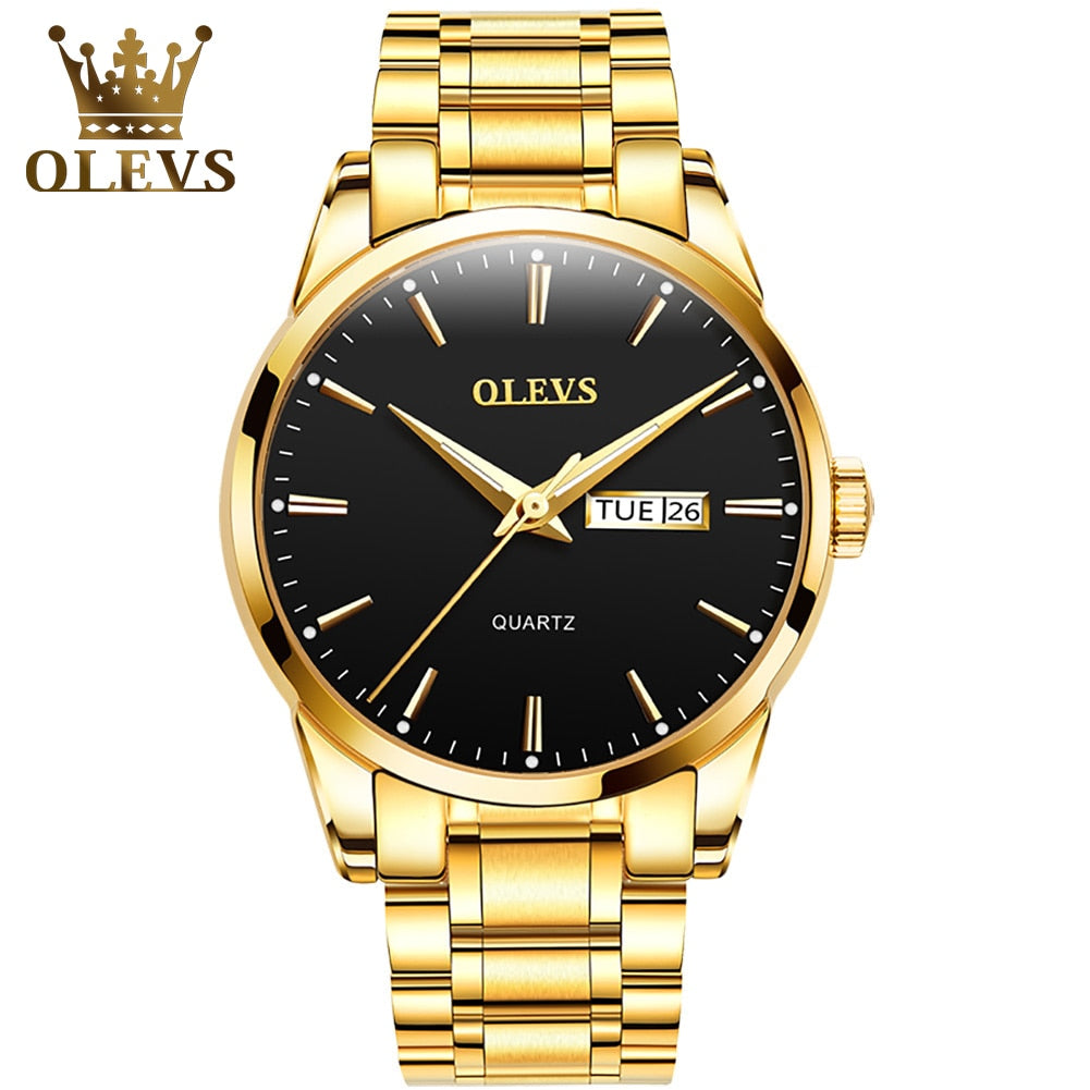 OLEVS Luxury business watch for Men /  enter discount code K0B074XFDPD6 Buy 1 get 1 FREE / FREE Shipping