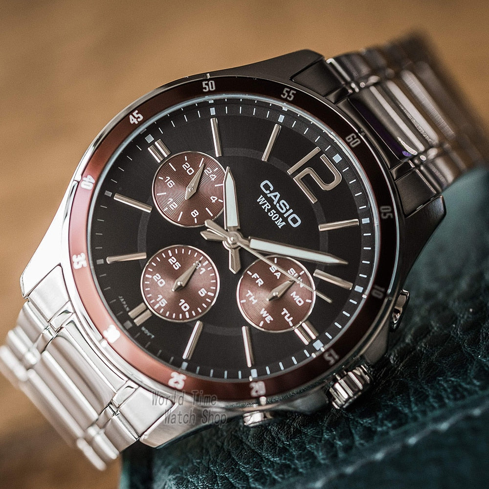 Men's Casio Luxury wrist watch Top brand luxury 50m Waterproof / FREE Shipping