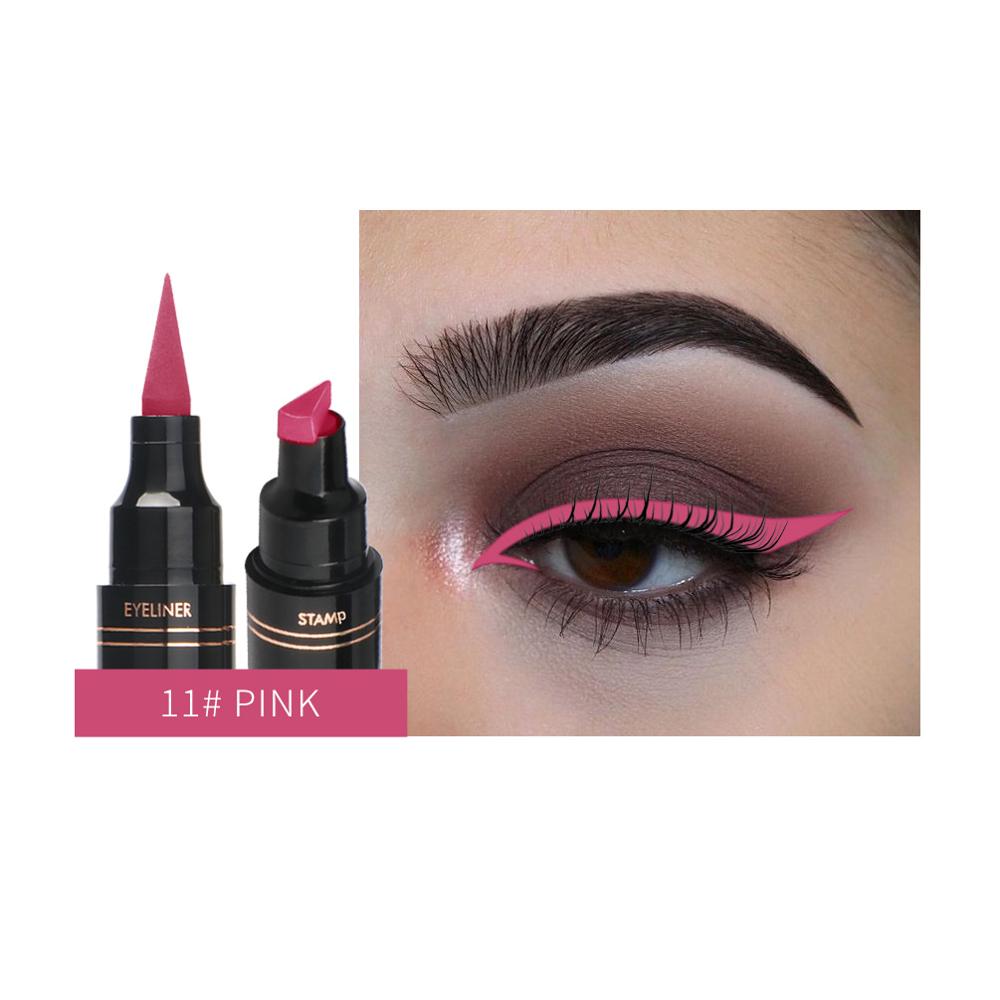 QIBEST multi-color  Eyeliner  Pen Waterproof Fast Dry Double-ended / FREE shipping