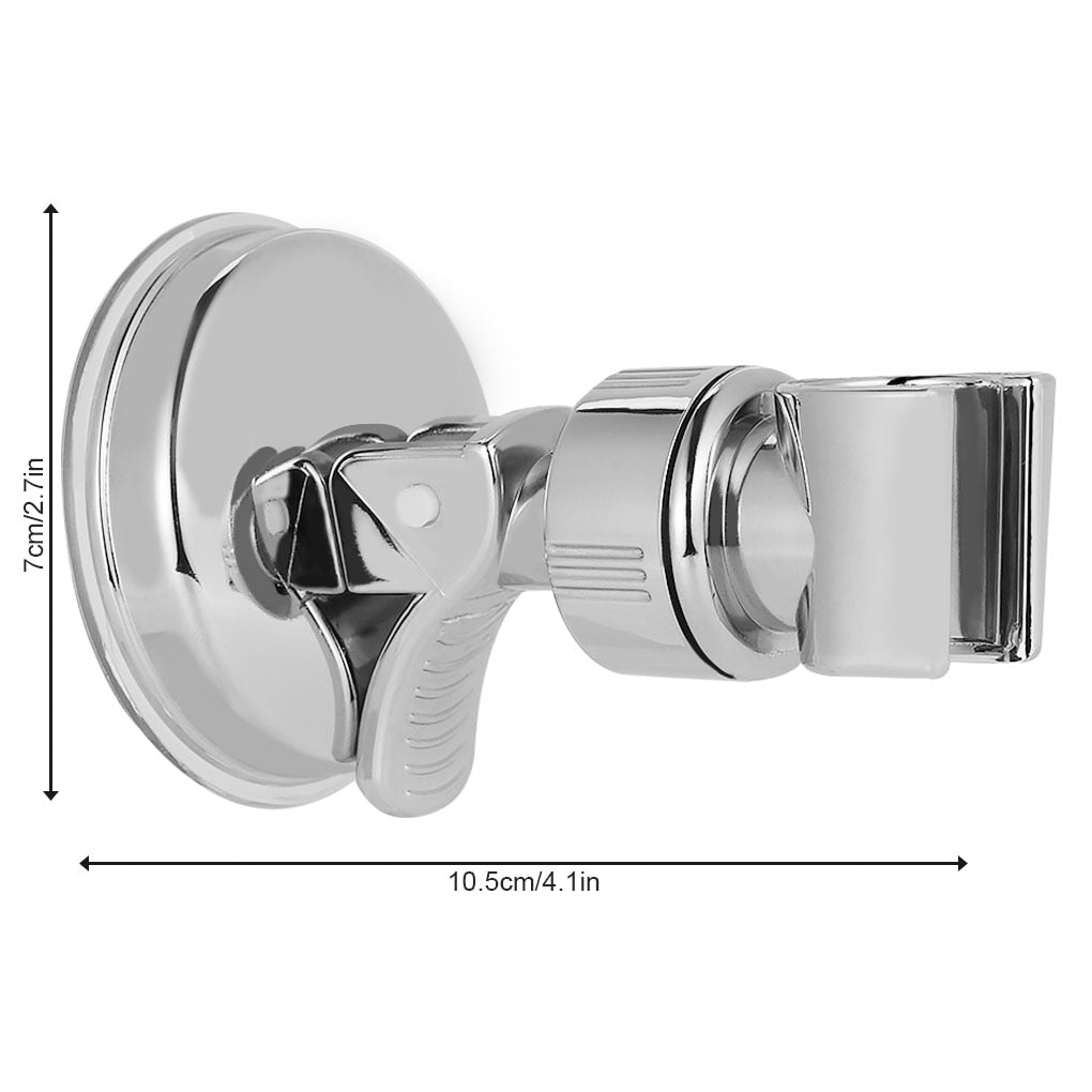 Shower Head Holder Adjustable  Suction Cup Full Plating for Salon or Bath / FREE Shipping