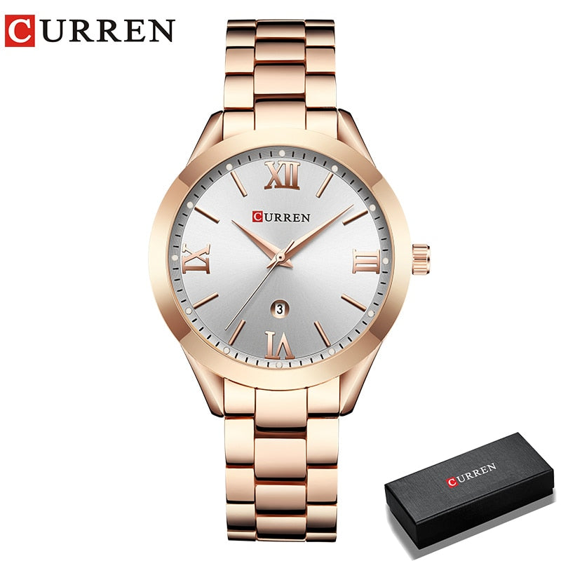 CURREN  beautiful  Gold  Ladies Wrist  Watch ,  Quartz /  FREE Shipping